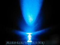 New 50X 3MM super bright blue led lamp 11,000MCD f/sh