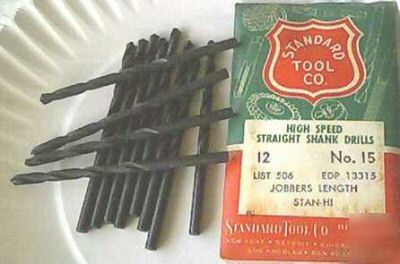 New standard #15 jobber length drill bits - 1PK / 12EA