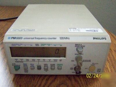 Philips PM6669 universal frequency counter 120MHZ