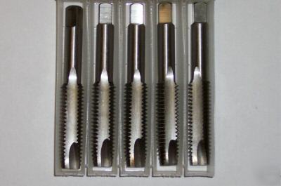 New 5-pack hss spiral point plug taps 2 flute 3-48