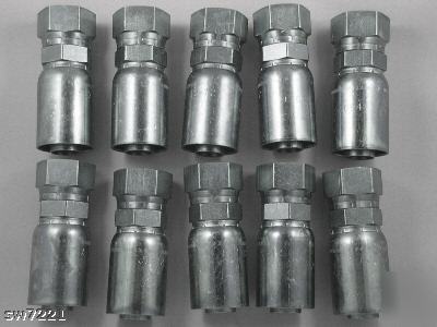 (10) fjx-12-12 female jic hydraulic hose ends/fittings