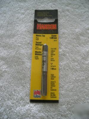 Hanson high carbon steel plug tap 8MM - 1.00 part 8333