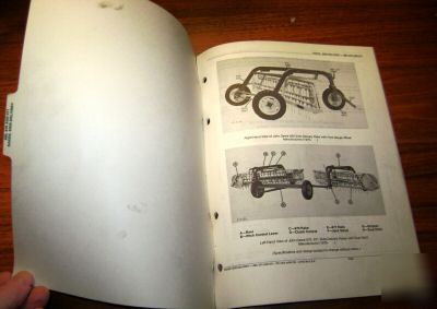 John deere 660 670 & 671 rake parts catalog book jd