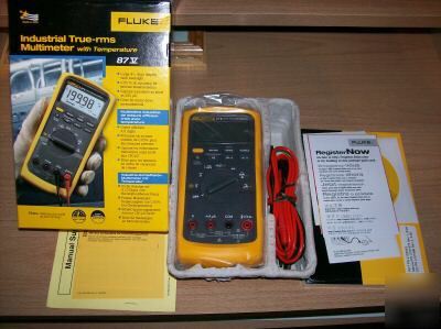 New fluke 87V industrial true-rms multimeter w/ temp.