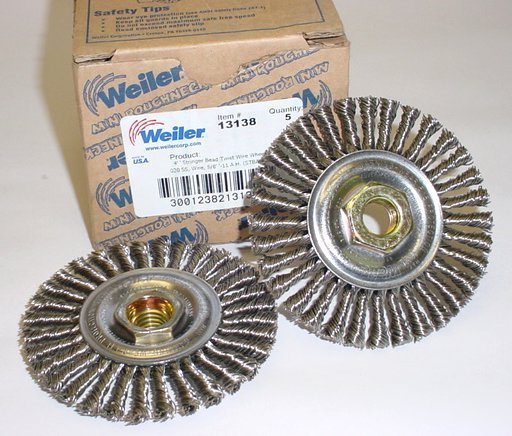 New lot 5 weiler stainless steel wire twist wheels 4
