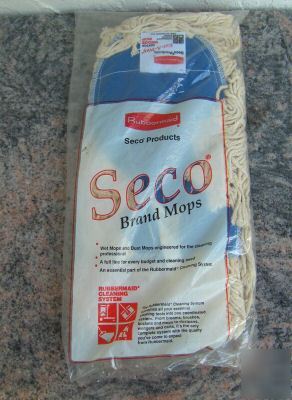 Rubbermaid seco kut-a-way cotton wedge dust mop head