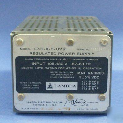 Used lambda lxs-a-5-ov-r 5-volt linear power supply