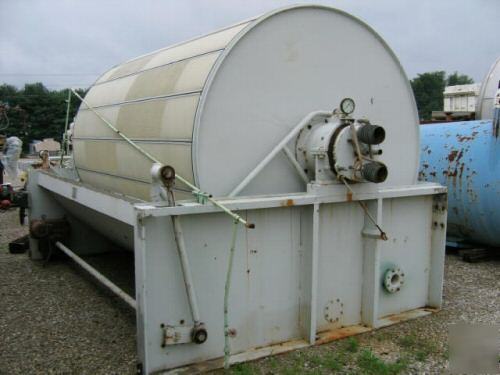 Used komline sanderson vacuum drum filter 8' dia (3833)