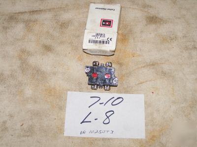 1 cutler-hammer contact block 10AMP 2NC 10250T3