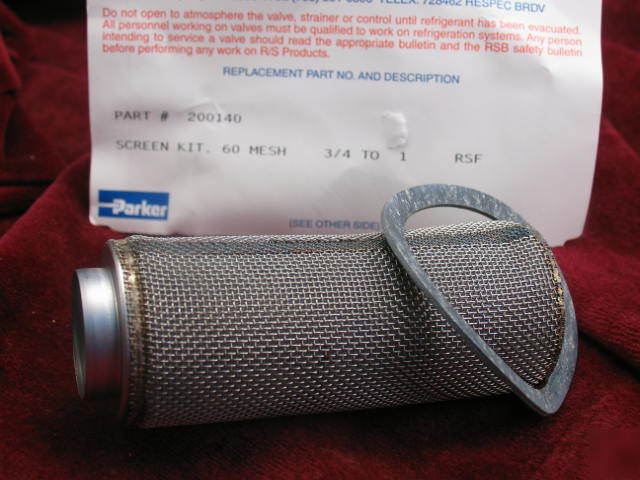 202140 parker screen kit 60 mesh 3/4