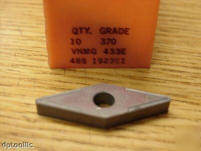 10 pcs vnmg 433E-48 grade 370 inserts carboloy usa