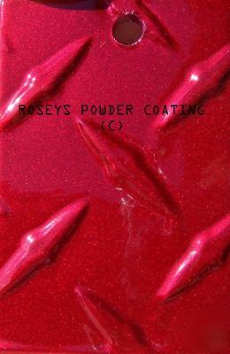 1 lb candy apple red metallic dormant powder coating