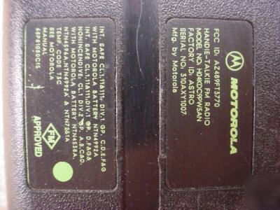 5 motorola astro saber 32CH 6W vhf i/s handheld radio s