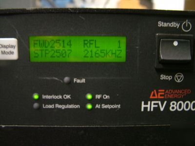 Ae hfv-8000 hfv 8000 rf generator 3155083-113 5KW