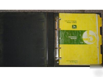 John deere 3 6 8 9 ser. rotary cutter technical manual