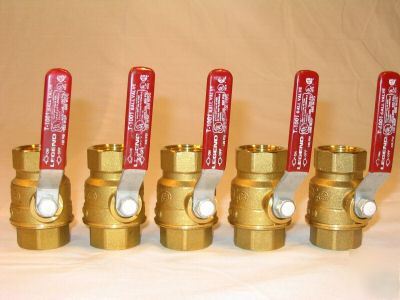 New brand 5 pack ball valves 3/4