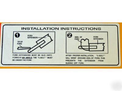 New forklift fork extensions steel 72