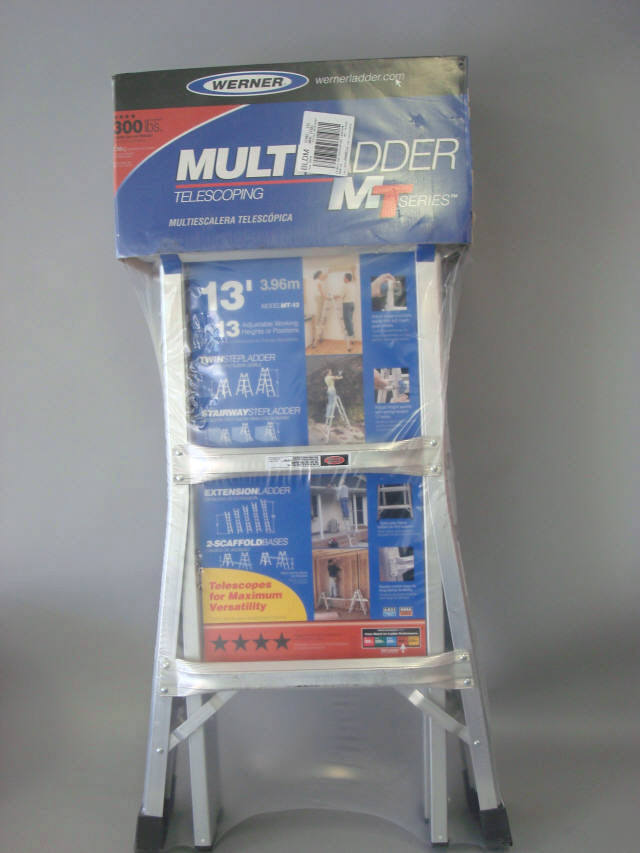Werner 13' 300LB mt series telescopin multi ladder MT13