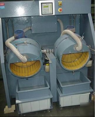 Centrifugal disc tumbler polisher 2-barrel -small parts
