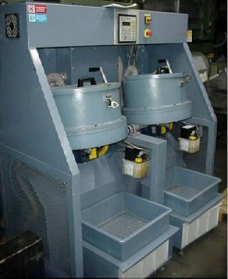 Centrifugal disc tumbler polisher 2-barrel -small parts