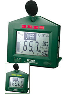 Extech SL130-240 sound level alert with 240V adapter