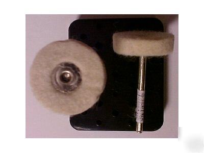 1 inch felt buffing wheels, for rotary tools