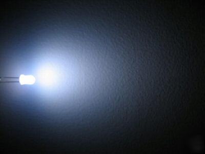 100PCS 5MM white superbright diffused leds 