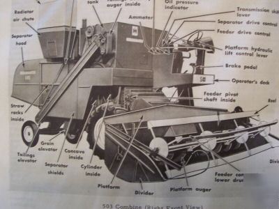 1965 international 503 combine parts manual
