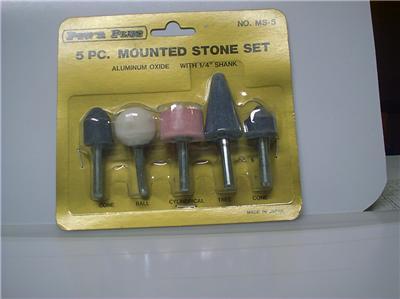 5 piece, assorted, stone set, for drill, lot of 3