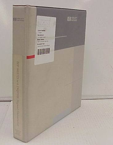 Agilent hp 8657D dqpsk sig gen oper/cal man 08657-90107