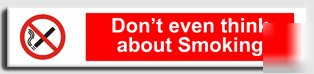 Don't think/smoking-a.vinyl-250X50MM(pr-091-aaa)