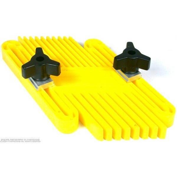 Double ended feather board table saw wood working tool
