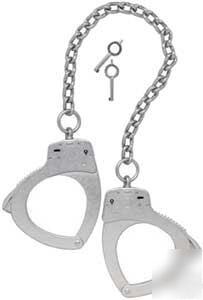 Peerless handcuffs leg irons model 3004 nickel finish