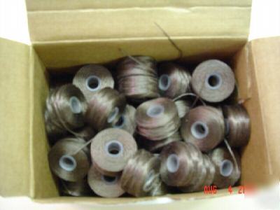 Marine boat outdoor bobbins poly thread 1/2 gross brown