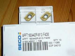 New 10 seco inserts apft 160440R-M13 F40M