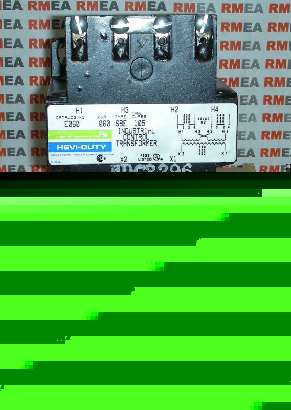 New hevi-duty transformer EO6O pr:220-480V s: 110-120V 