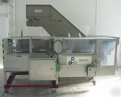 Pace CP4 bottle unscrambler/orienter w/hopper feeder