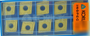10 pcs korloy CNMG432-gm ss finishing carbide insert