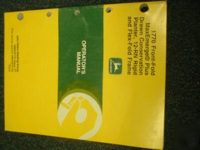Deere 1770 planter manual fr-fold conservation 12-rn 97
