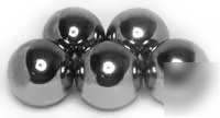Five 25MM dia. 304 stainless steel bearing balls