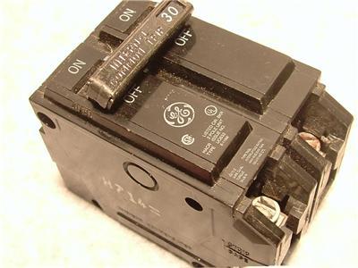 Ge type thql 30 amp double pole breaker used