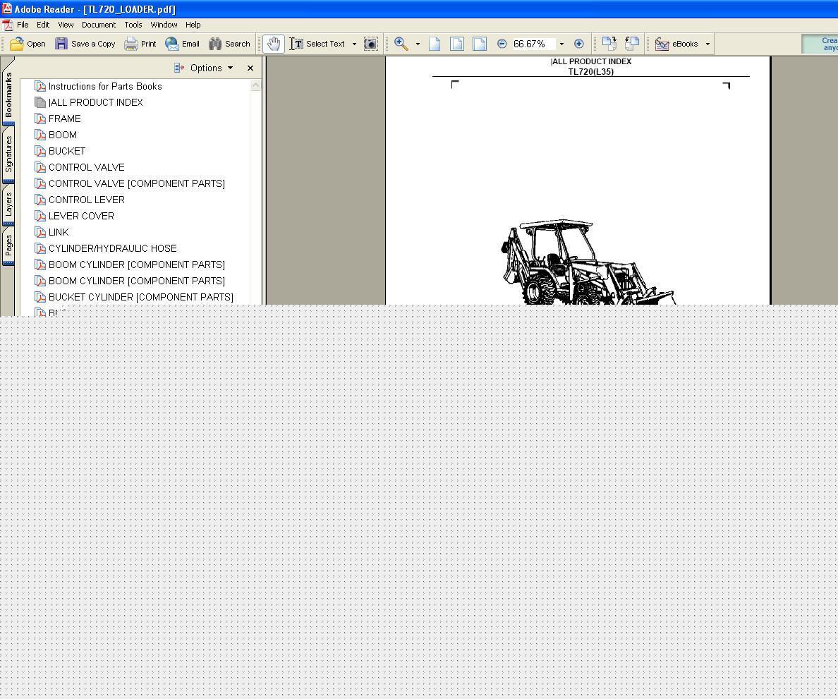 Kubota TL720 parts manual - we have other manuals