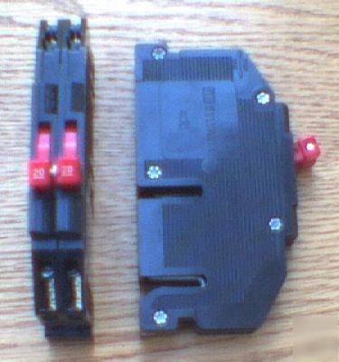 Slyvania zinsco 20 amp 2 pole type RC38 circuit breaker