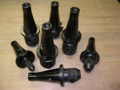 Used erickson quick-change 7-piece endmill holder set