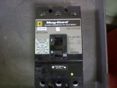 150 amp squade d breaker 3 pole 600 vac KAL3615026M