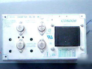 Condor model HD12 volt 6.8A dc power supply 100-240 in