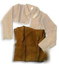 Leather welding bib (for cape sleeve) - 20 in.