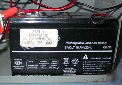 Lightguard emergency light model G306G with 6V battery