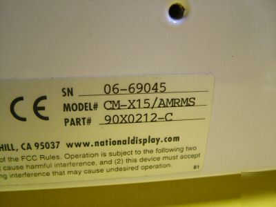 National display systems lab monitor 15