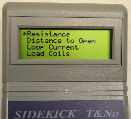 Tempo sidekick t&nd twisted pair multitester